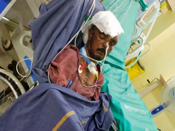 Help To 45yrs old poor man diagnosed as RTA HEAD INJURY . DM FRACTURE