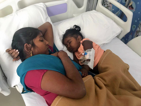 10-month-old baby Nitish is on ventilator. He needs help to survive.