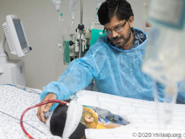 Ashritha is on ECMO machine fighting for her life