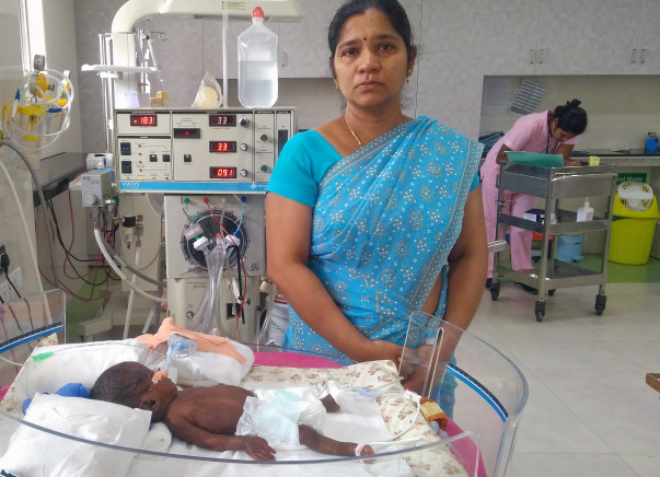 Help Baby of Vinodha Get Treatment For Pneumonia And Prematurity
