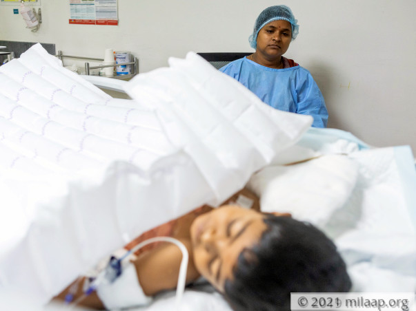 Karthikeya suffered 40% burns and needs your support to survive