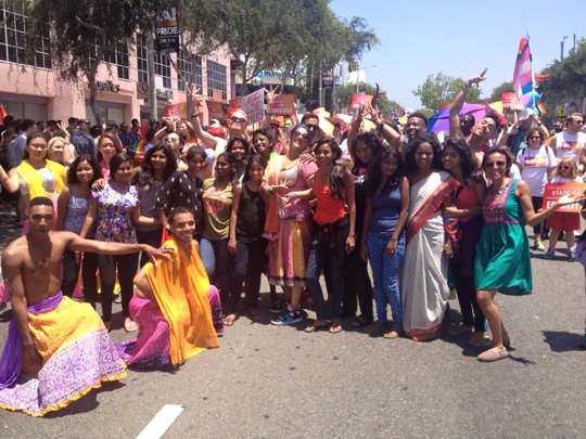 Attending pride parade in San Francisco Attending pride parade in San Francisco