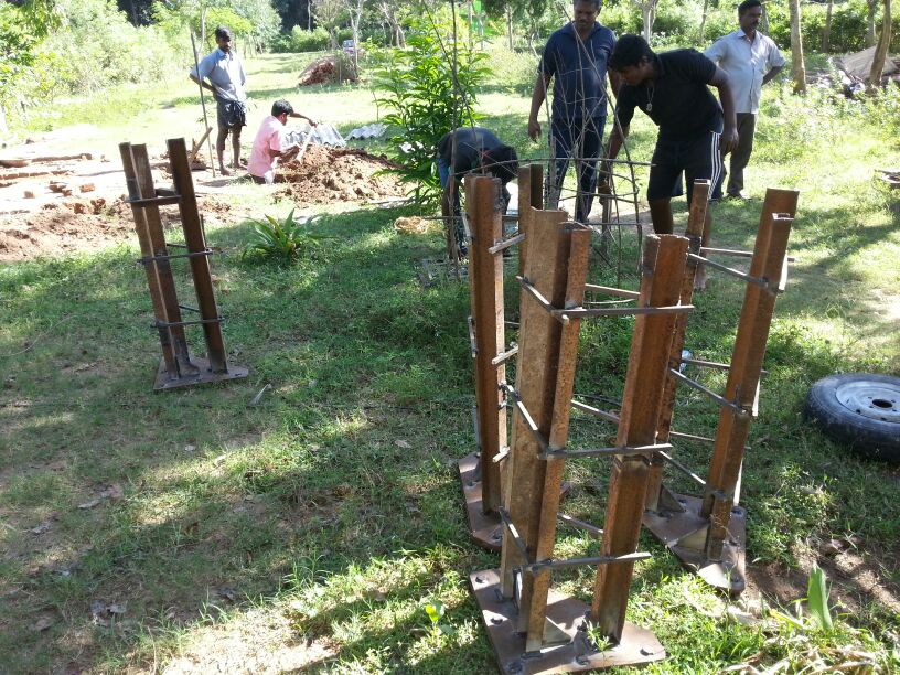 Base of the Pillars Fabricated Base of the Pillars Fabricated