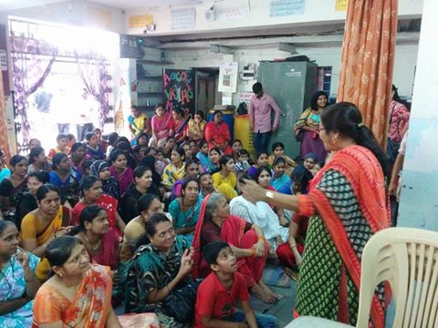 Our HM Mrs. Bhalerao Ma'am addressing parents during PTM.