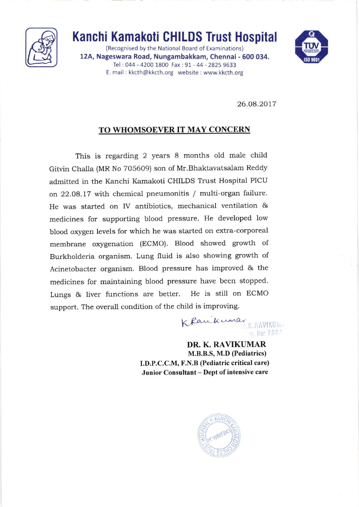 3yearold Who Drank Paint Thinner Is Suffering From Milaap