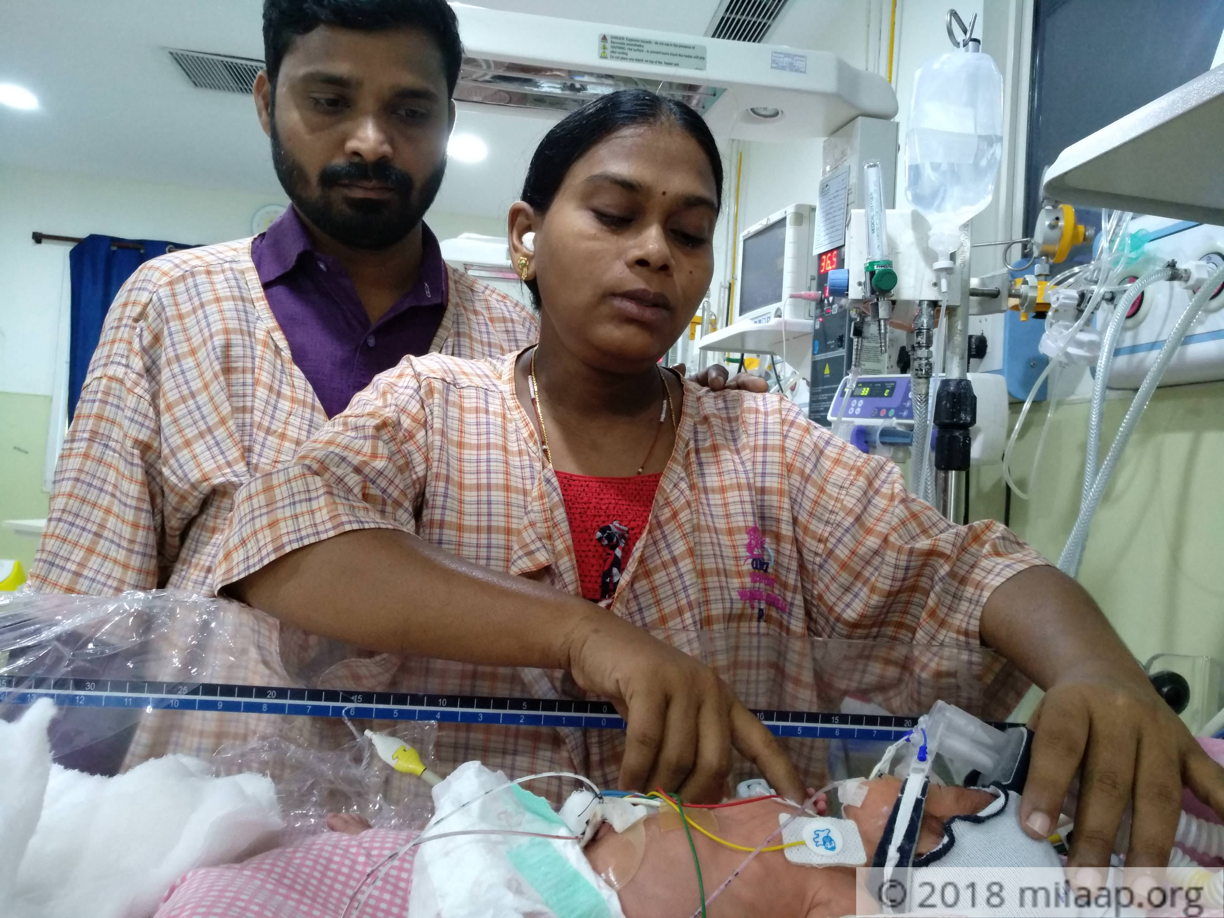 Help this premature baby who is struggling to breathe in the ICU Milaap
